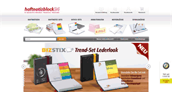 Desktop Screenshot of haftnotizblock24.de